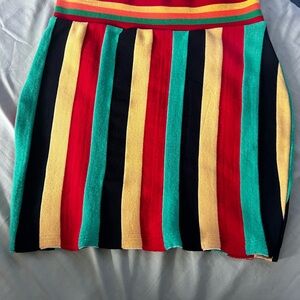 Colorful Striped Women's Skirt